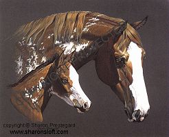 Paint Mare and Foal - Click for more info